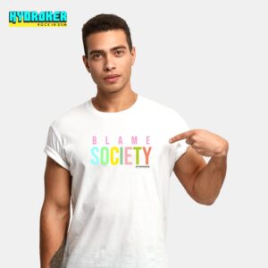 Blame Society Premium White T-Shirt